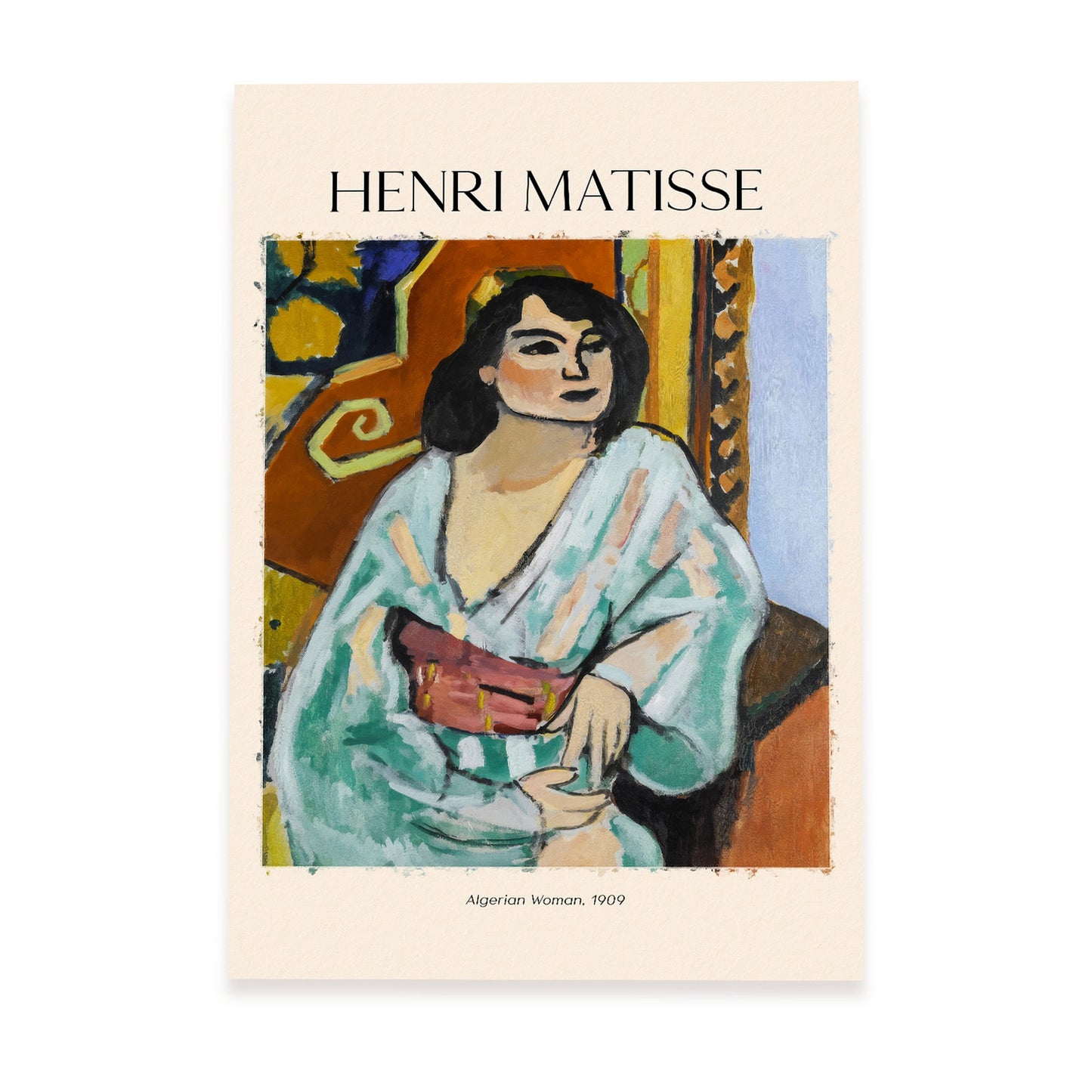Lámina de Mujer Argelina inspirada en Henri Matisse