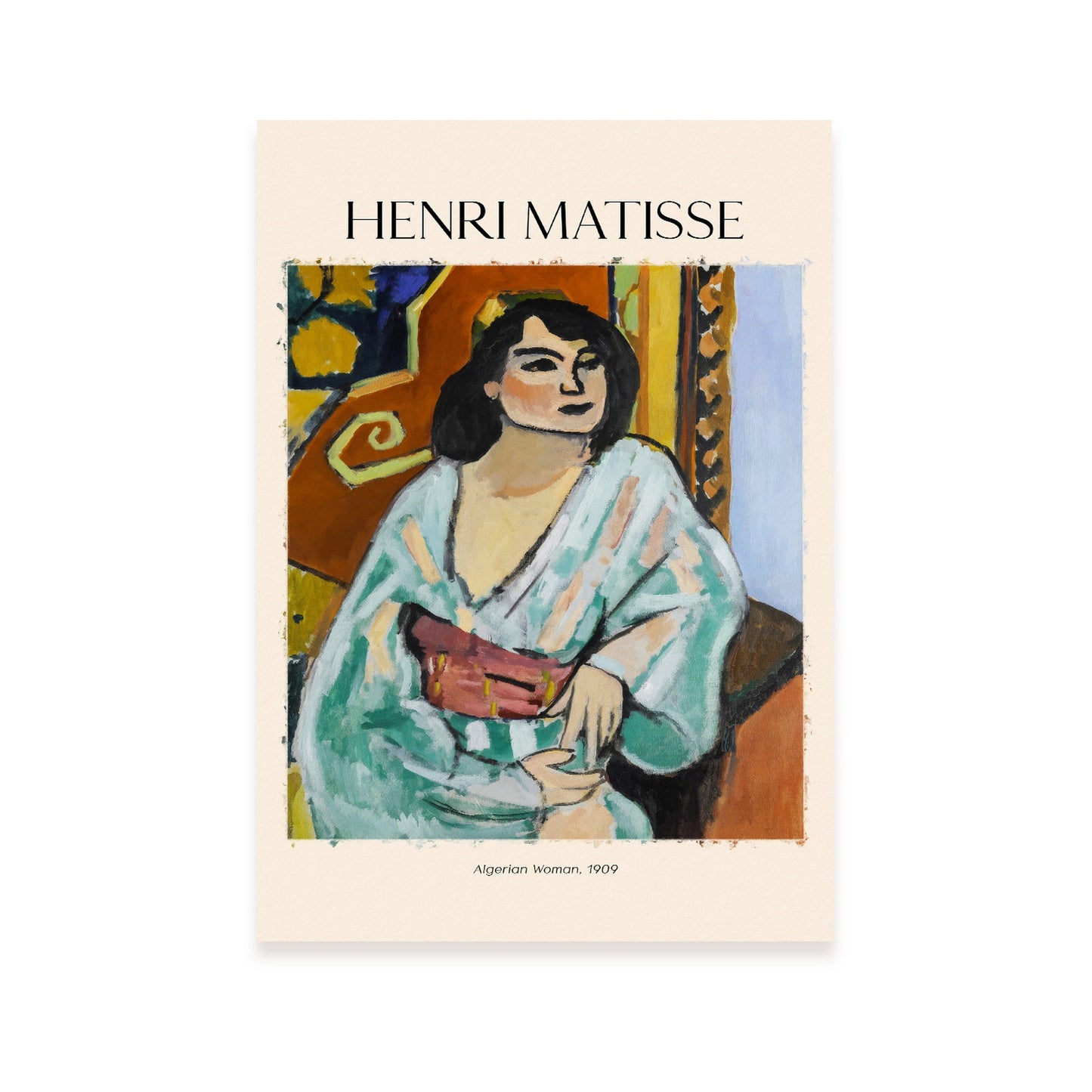 Lámina de Mujer Argelina inspirada en Henri Matisse