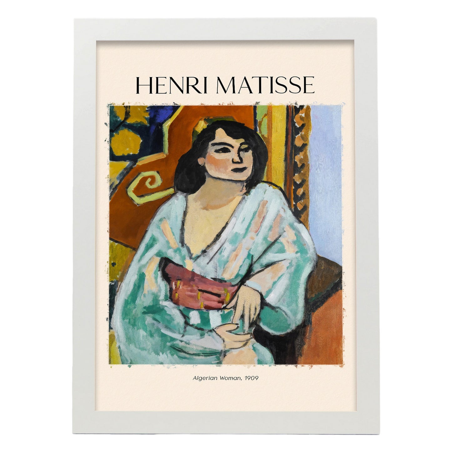 Lámina de Mujer Argelina inspirada en Henri Matisse