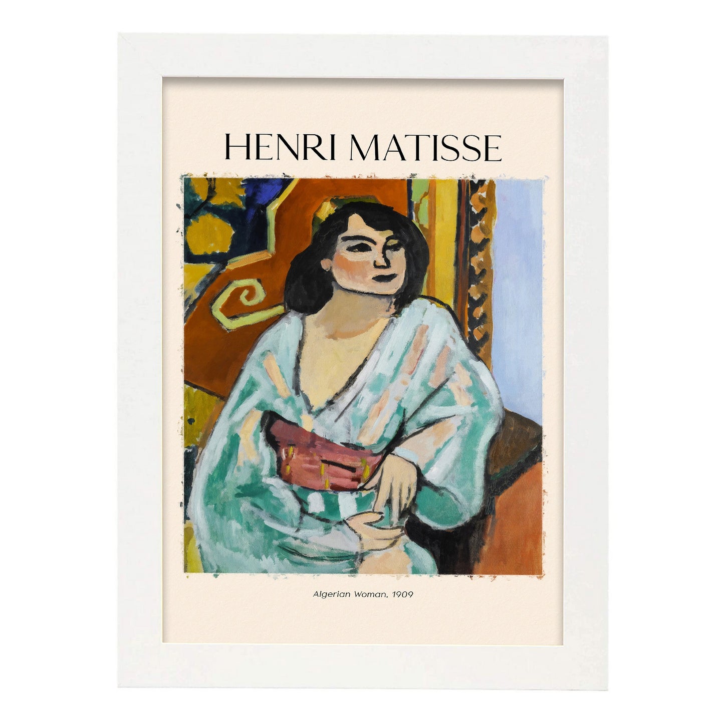 Lámina de Mujer Argelina inspirada en Henri Matisse