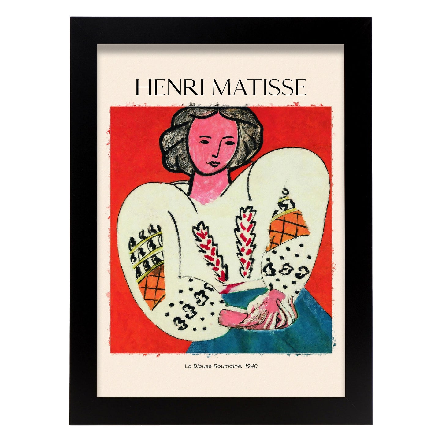 Lámina decorativa LA BLOUNA ROUMAINA inspirada en Henri Matisse