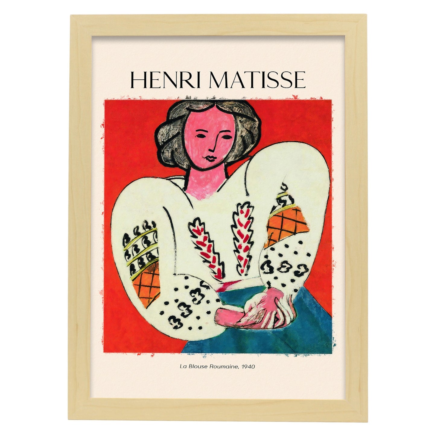 Lámina decorativa LA BLOUNA ROUMAINA inspirada en Henri Matisse