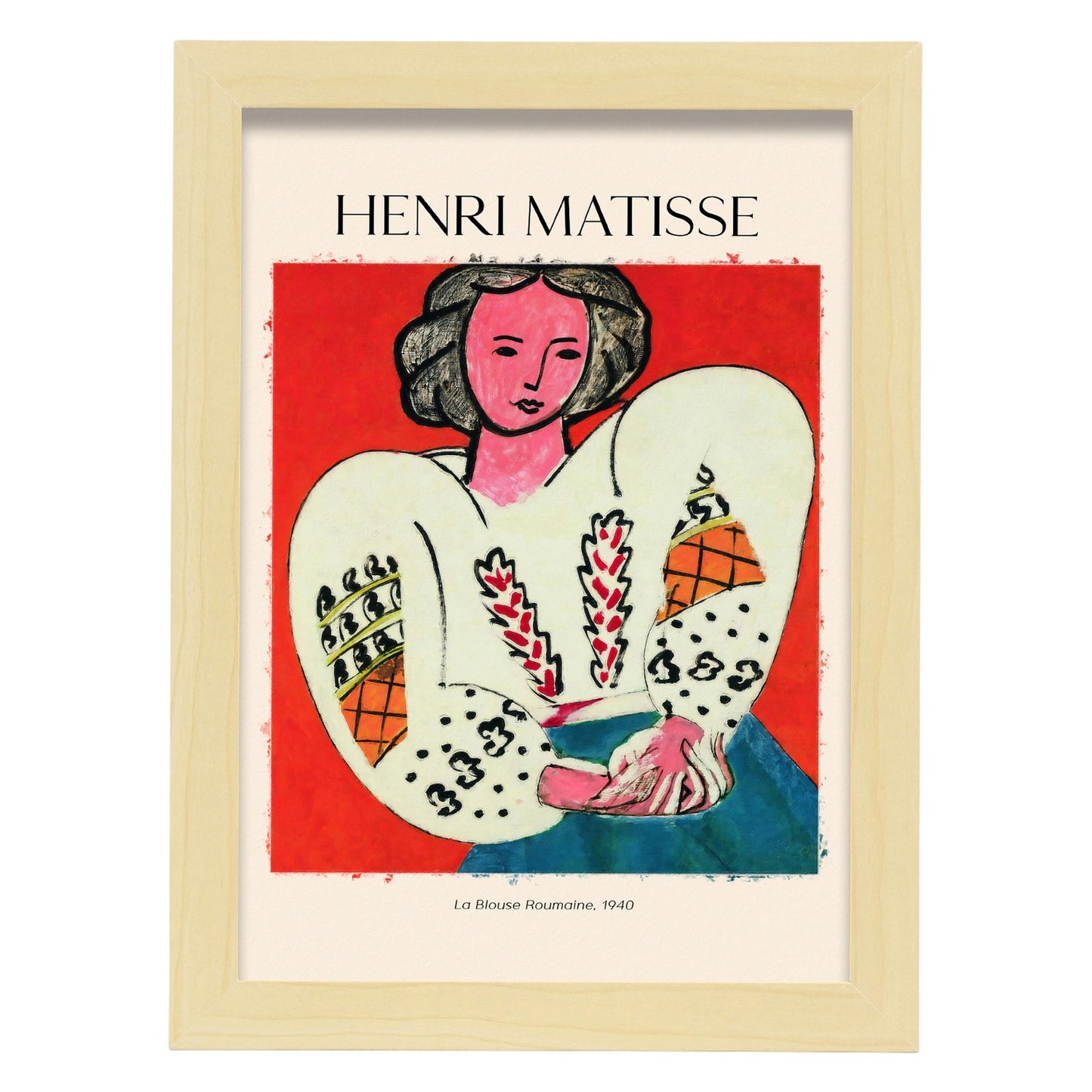 Lámina decorativa LA BLOUNA ROUMAINA inspirada en Henri Matisse