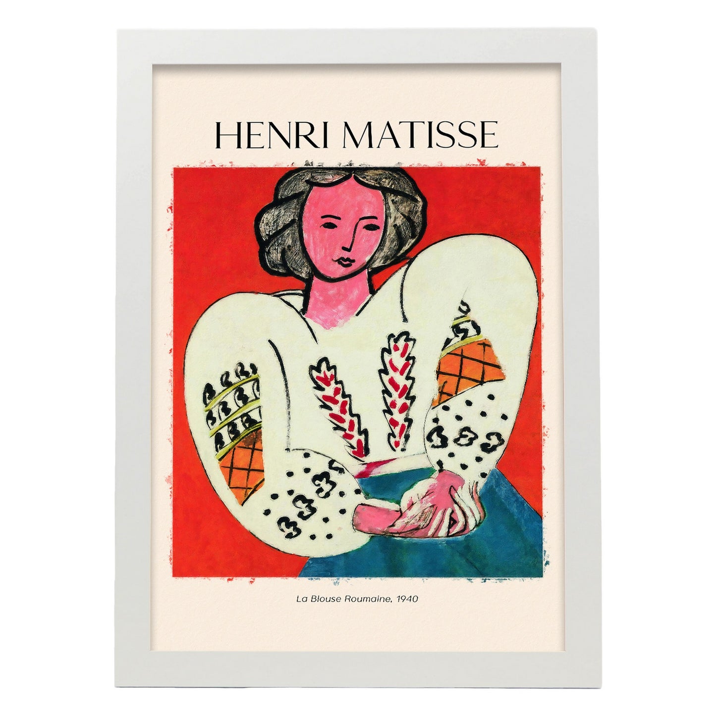 Lámina decorativa LA BLOUNA ROUMAINA inspirada en Henri Matisse