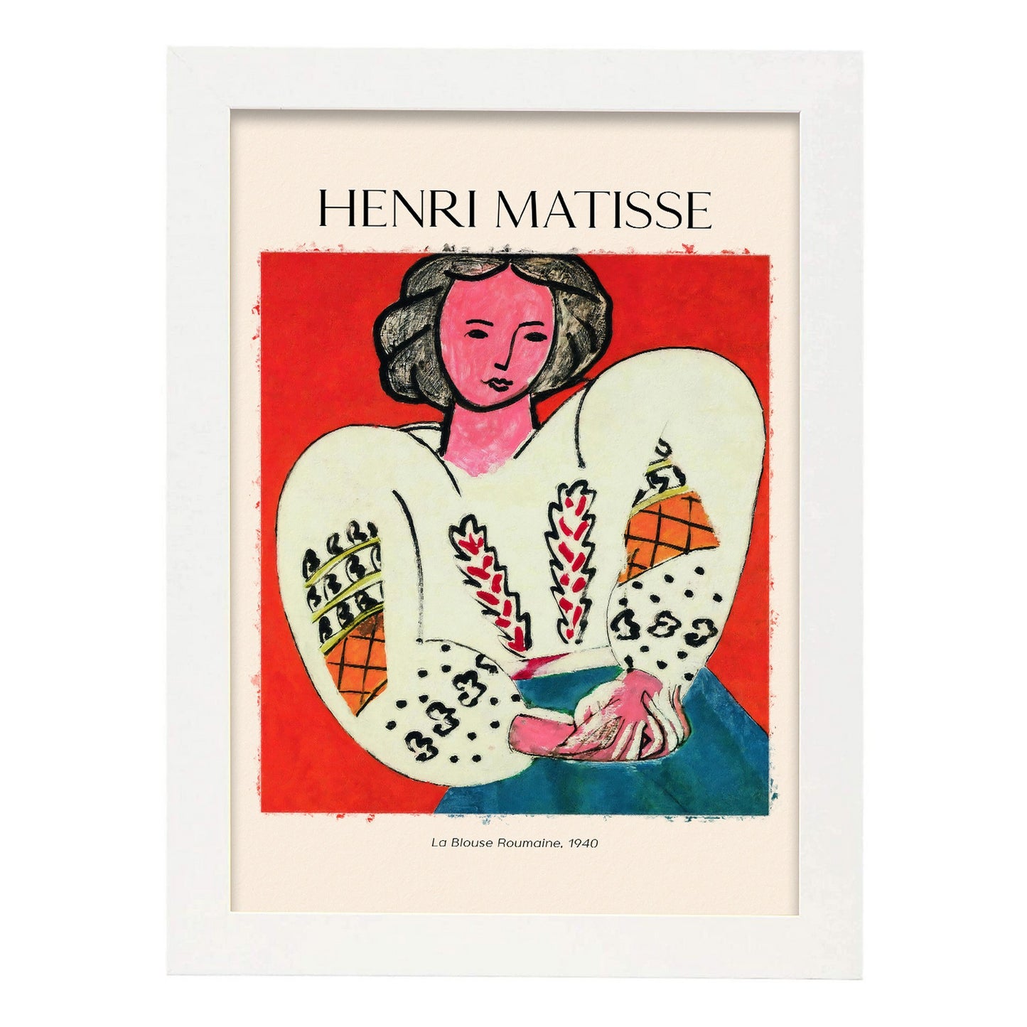 Lámina decorativa LA BLOUNA ROUMAINA inspirada en Henri Matisse