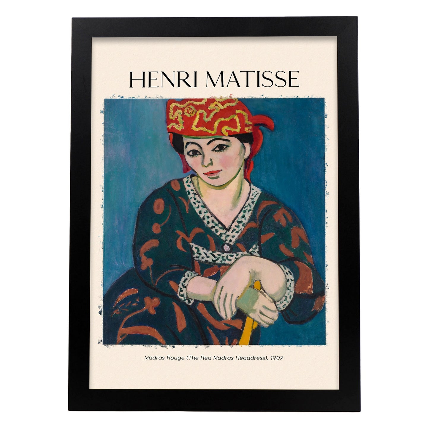 Lámina Madras Rouge inspirada en Henri Matisse