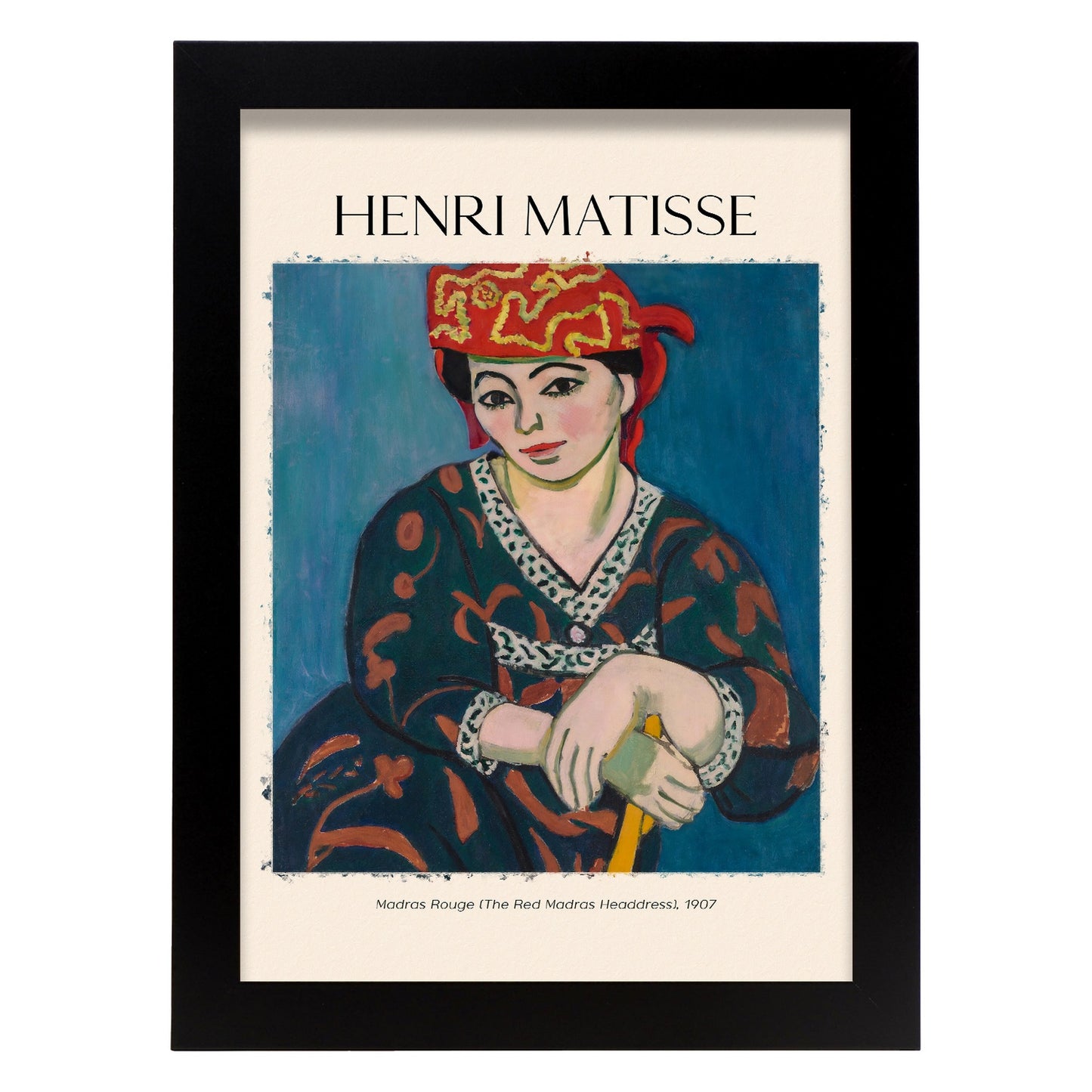Lámina Madras Rouge inspirada en Henri Matisse