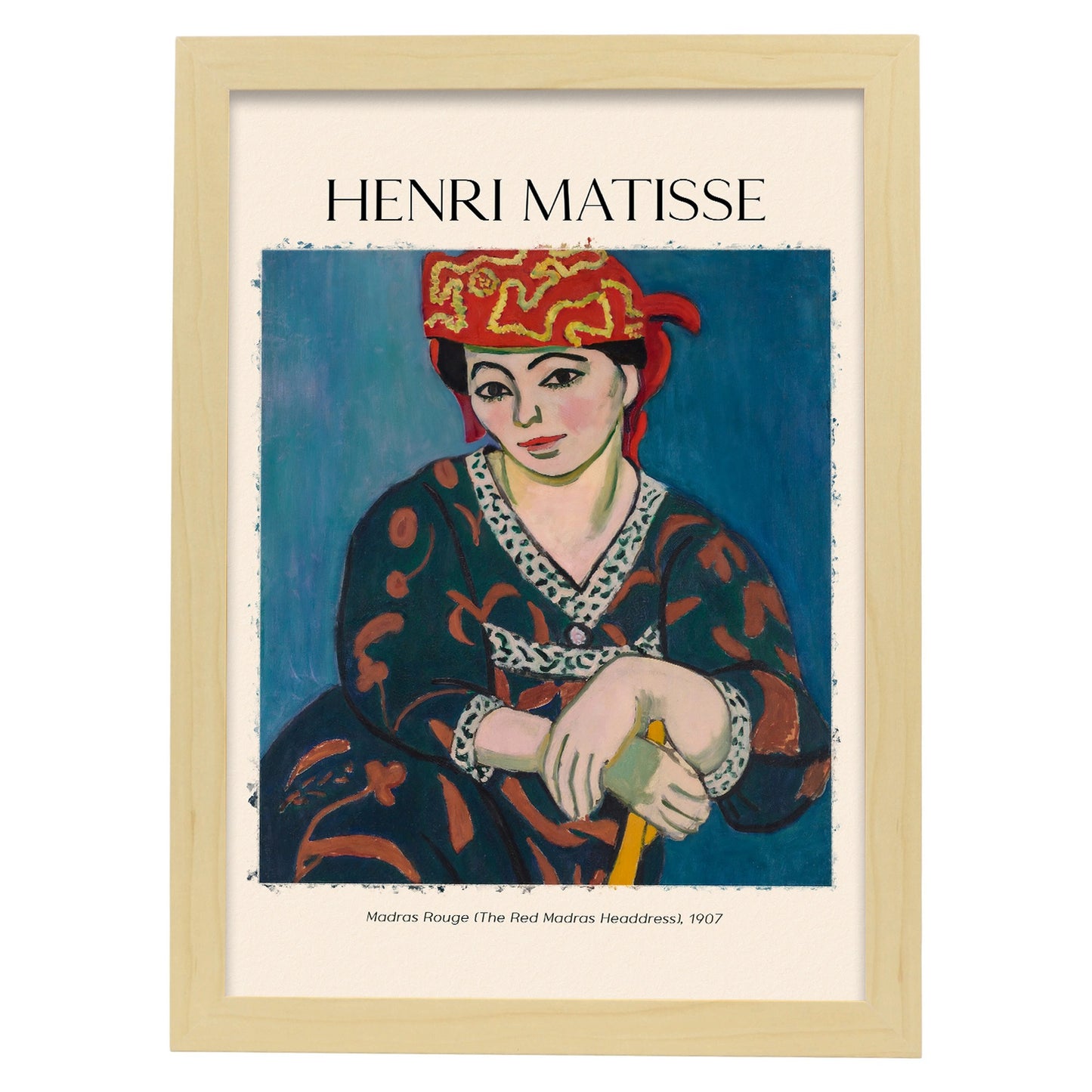 Lámina Madras Rouge inspirada en Henri Matisse