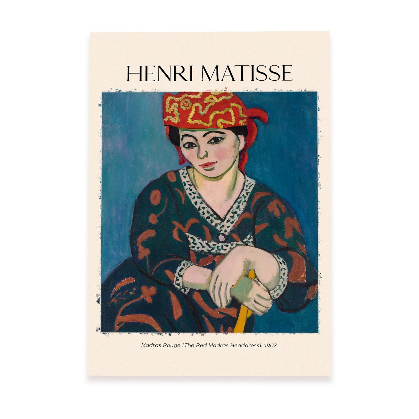 Lámina Madras Rouge inspirada en Henri Matisse