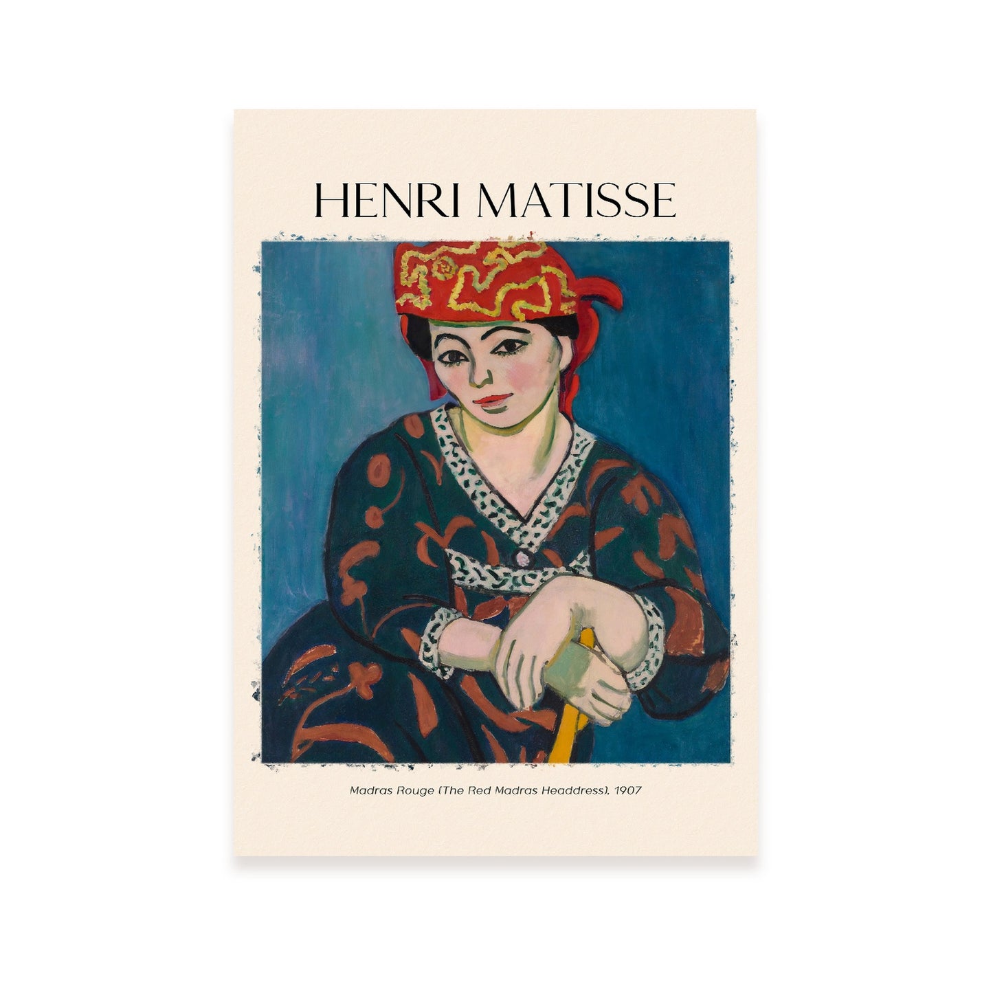 Lámina Madras Rouge inspirada en Henri Matisse
