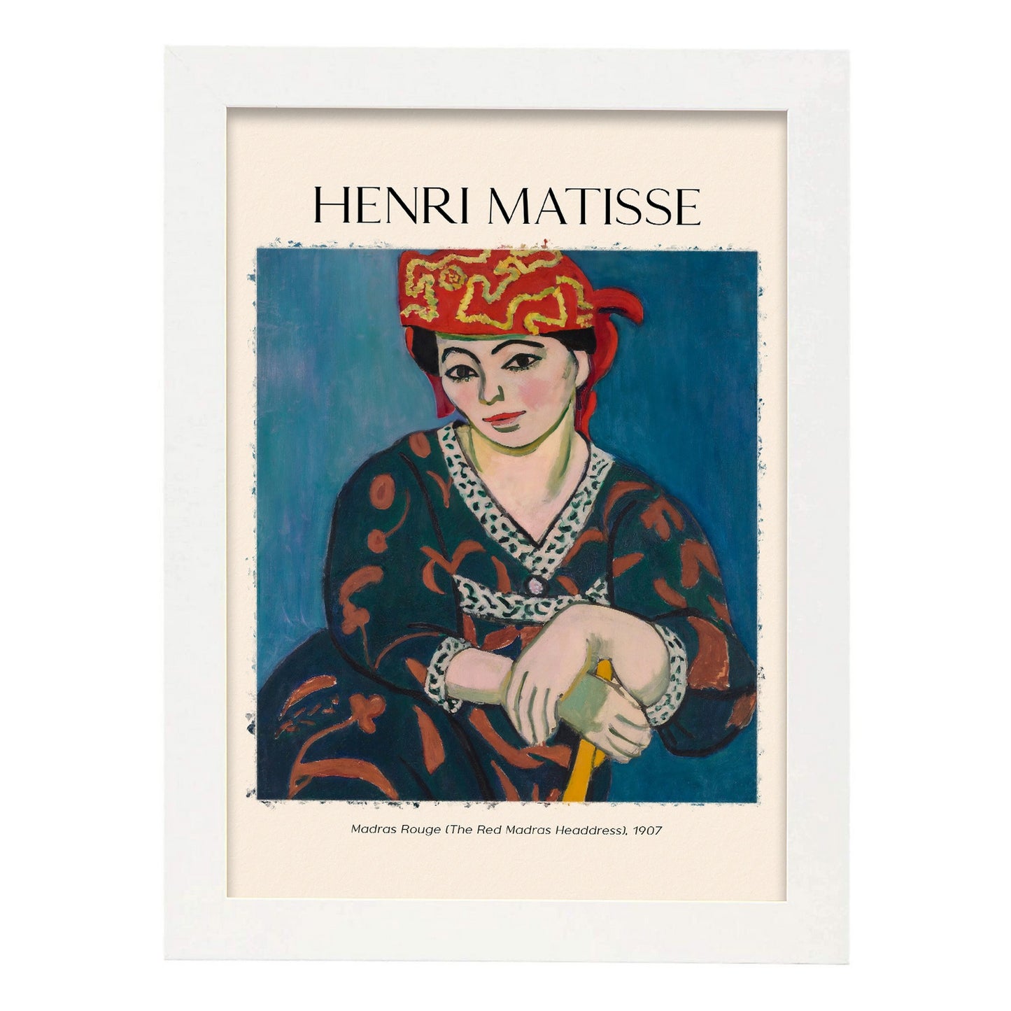 Lámina Madras Rouge inspirada en Henri Matisse