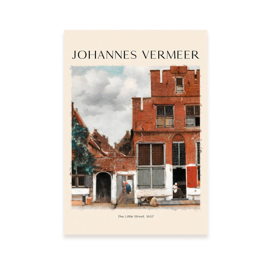 Lámina de La Pequeña Calle inspirada en Johannes Vermeer