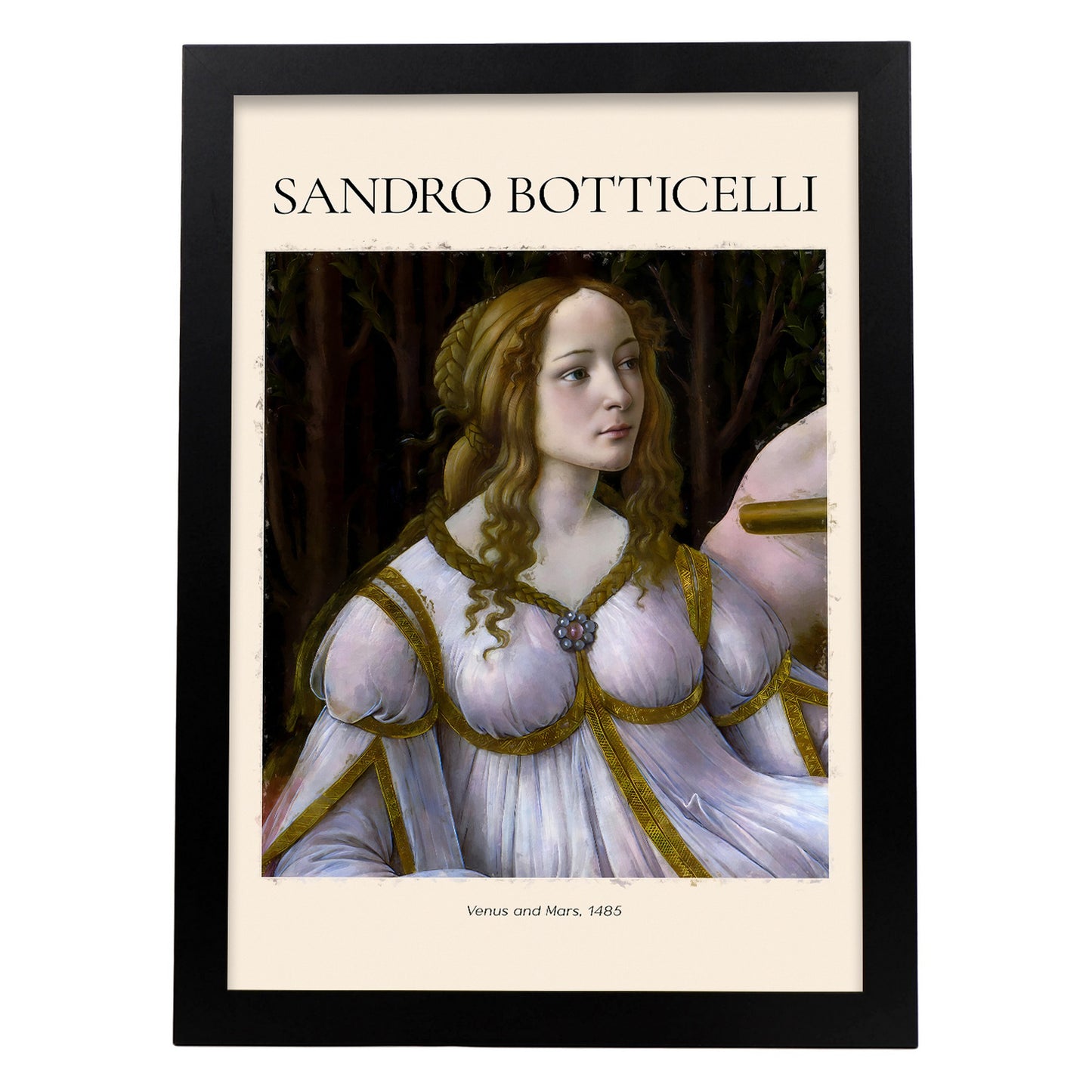 Lámina de Venus y Marte inspirada en Sandro Botticelli