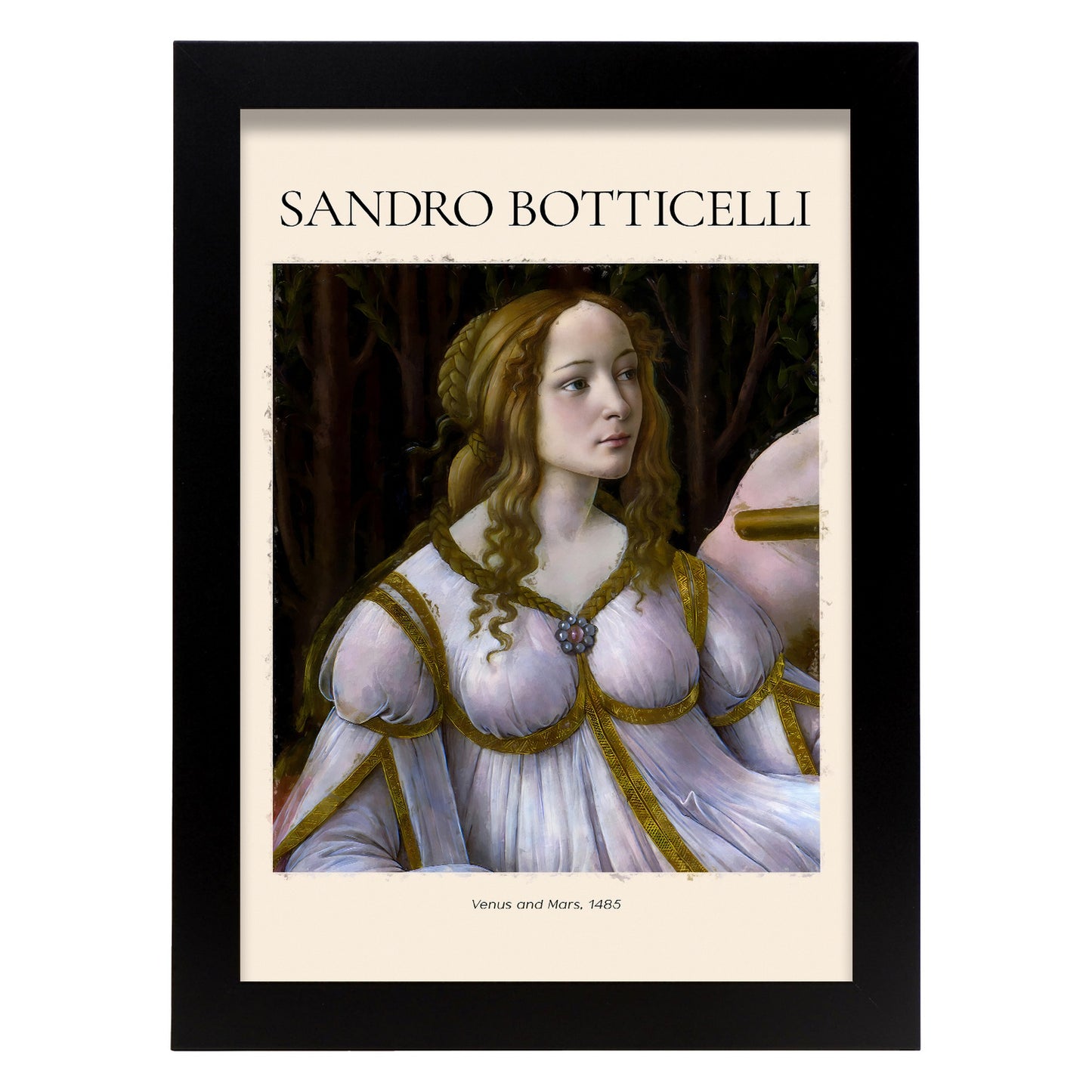 Lámina de Venus y Marte inspirada en Sandro Botticelli
