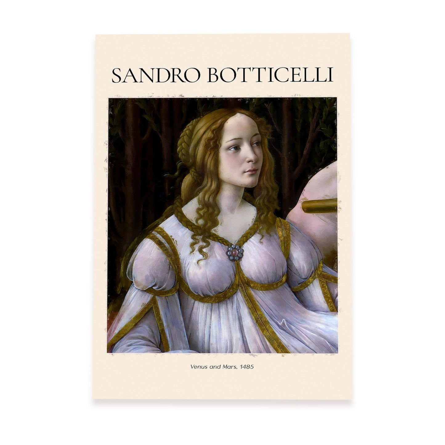 Lámina de Venus y Marte inspirada en Sandro Botticelli