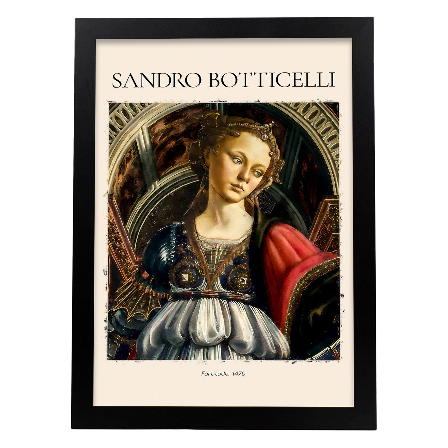 Lámina decorativa de Fortaleza inspirada en Sandro Botticelli