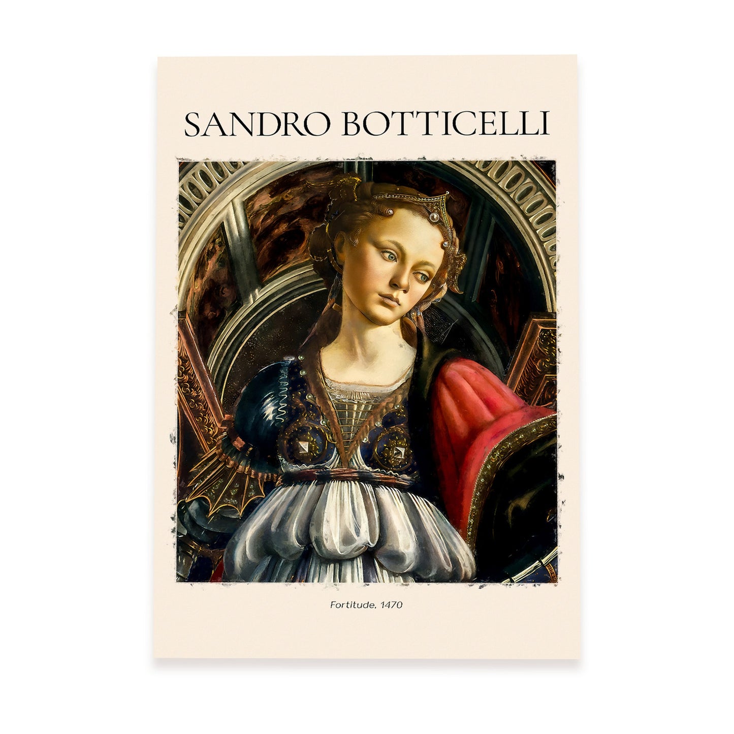 Lámina decorativa de Fortaleza inspirada en Sandro Botticelli