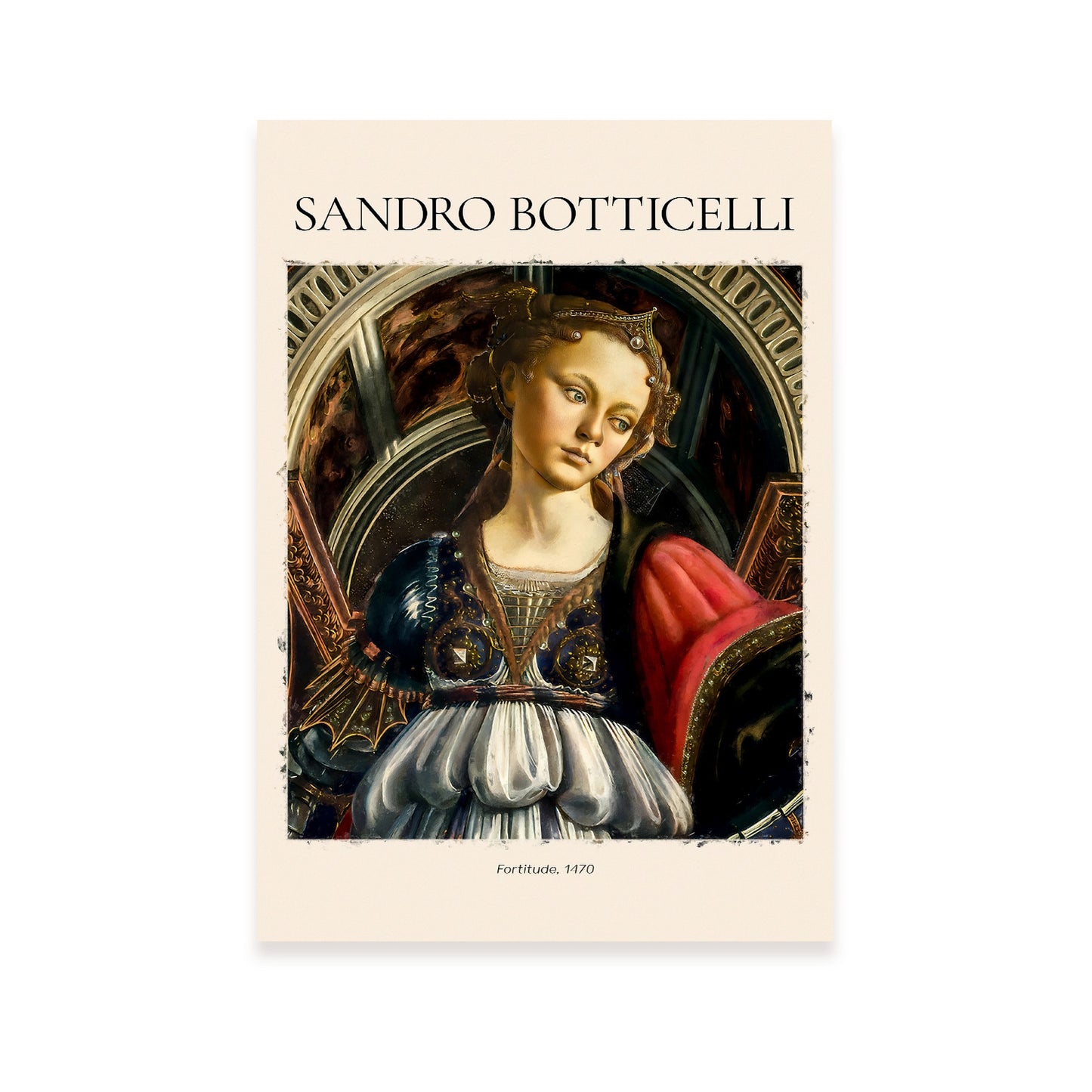 Lámina decorativa de Fortaleza inspirada en Sandro Botticelli