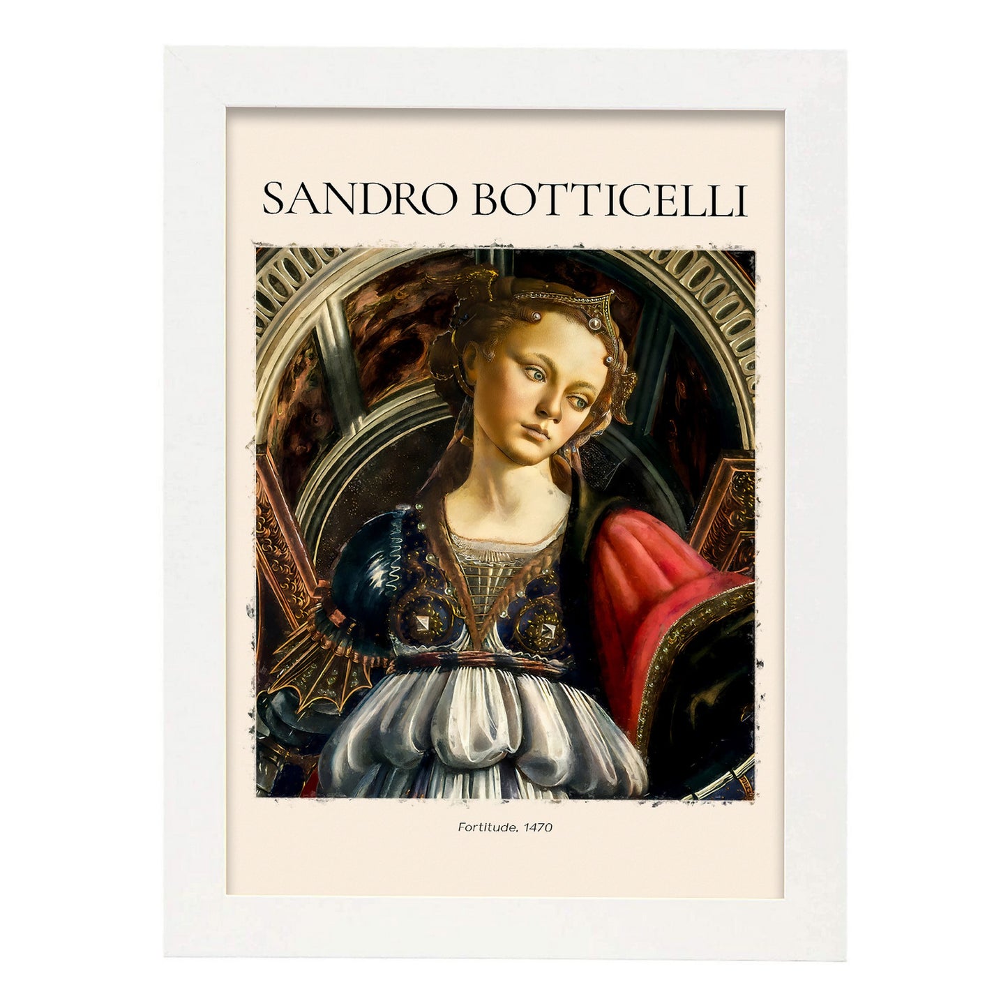 Lámina decorativa de Fortaleza inspirada en Sandro Botticelli
