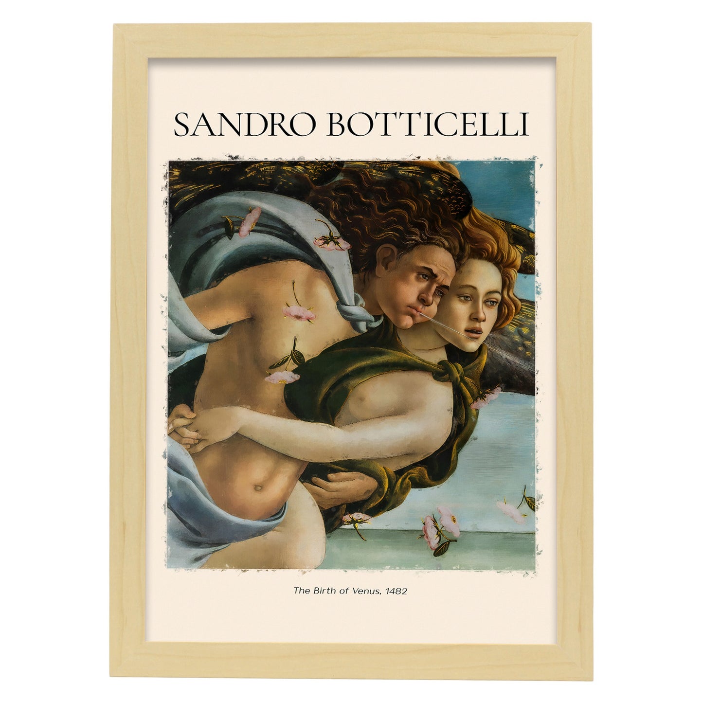 Lámina estética de El Nacimiento de Venus de Sandro Botticelli