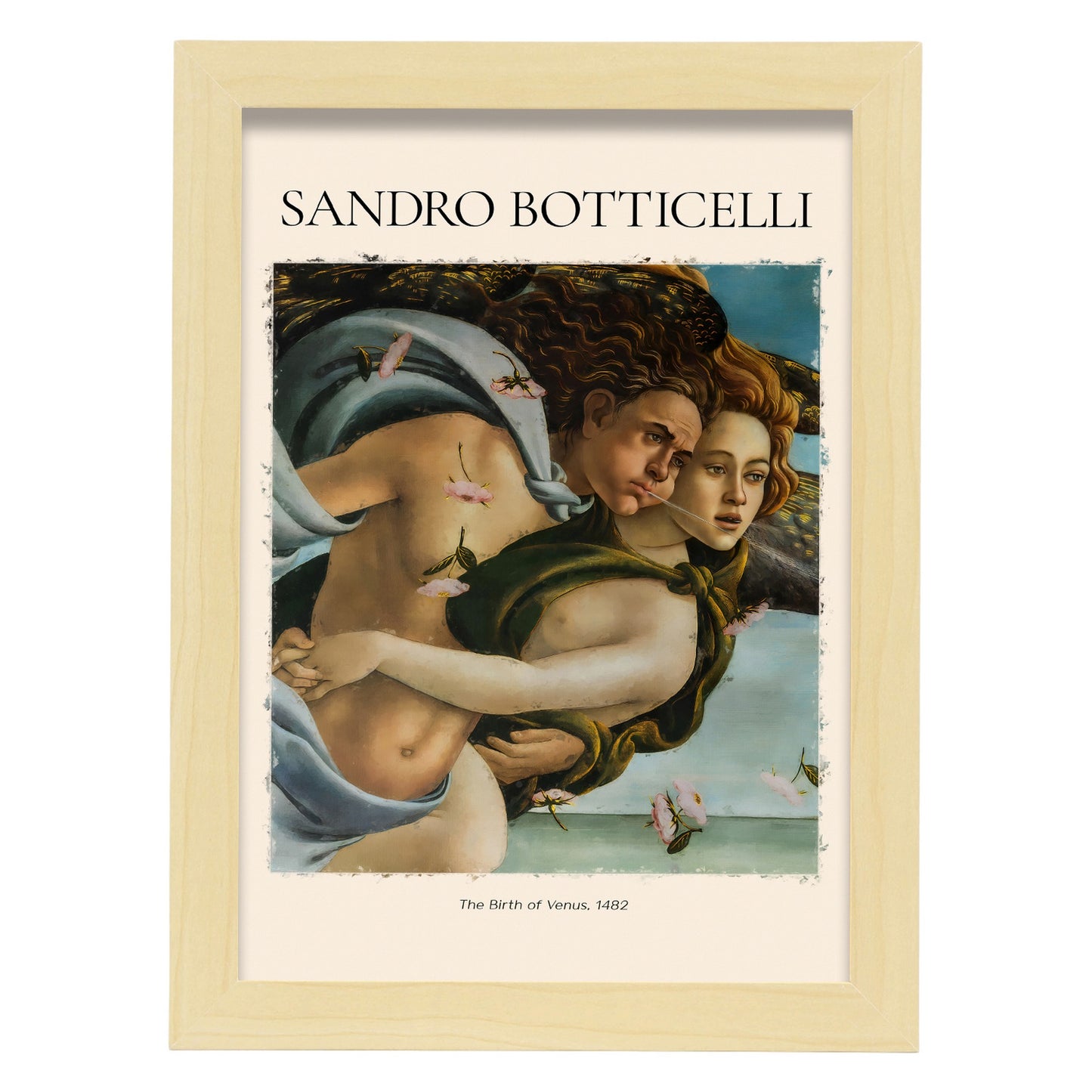 Lámina estética de El Nacimiento de Venus de Sandro Botticelli