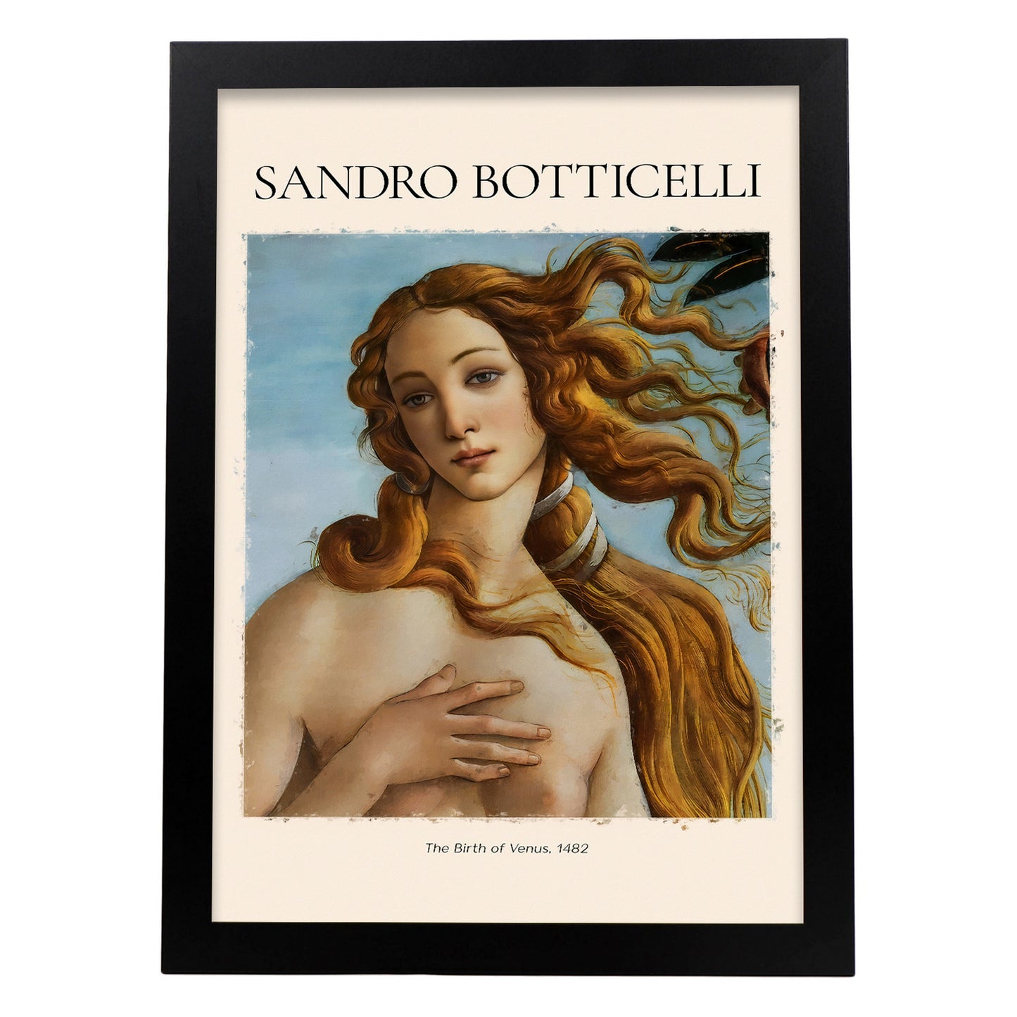Lámina decorativa de El nacimiento de Venus 1482 de Sandro Botticelli