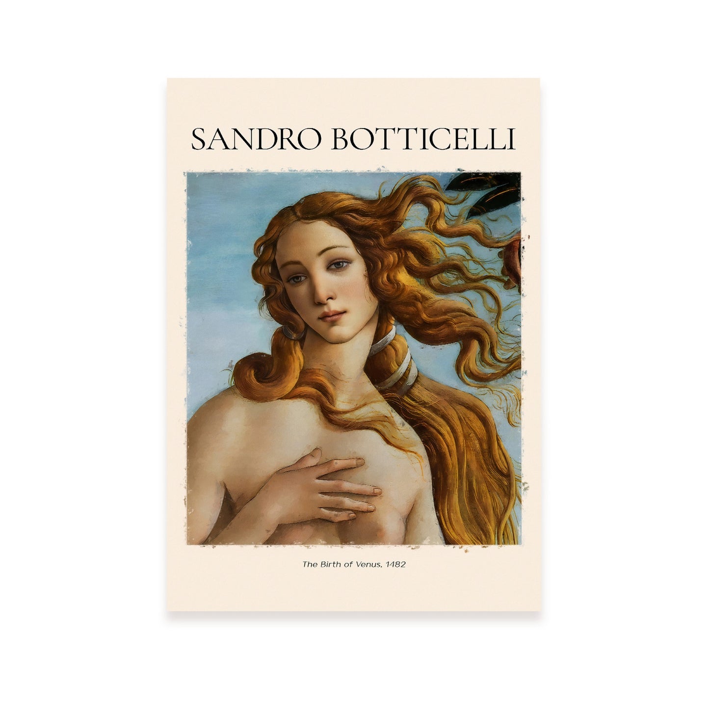 Lámina decorativa de El nacimiento de Venus 1482 de Sandro Botticelli