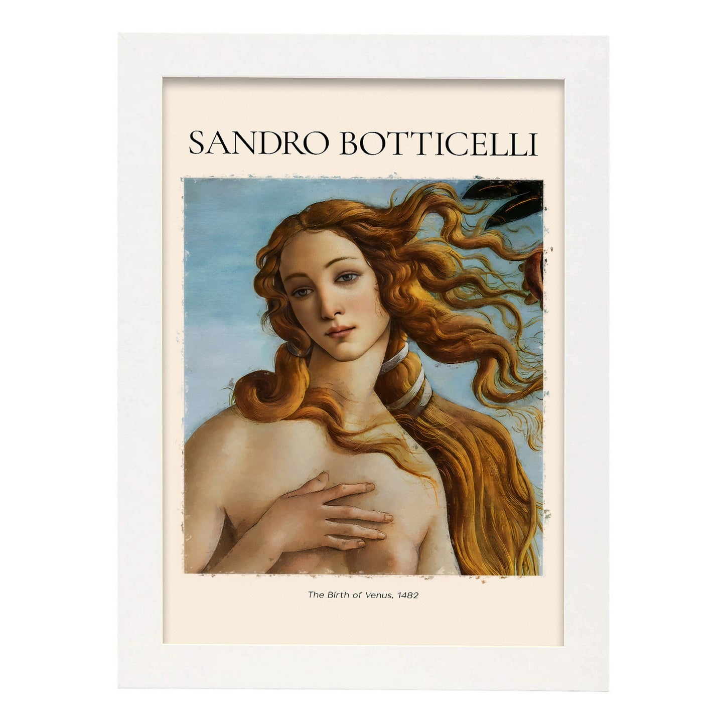 Lámina decorativa de El nacimiento de Venus 1482 de Sandro Botticelli