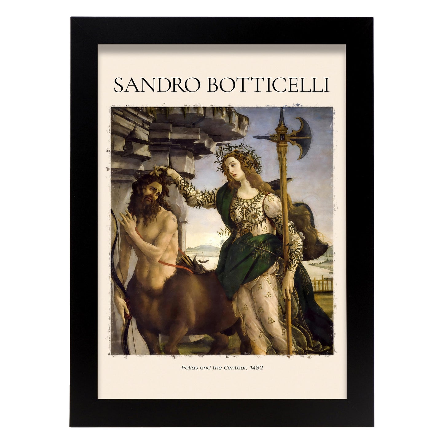 Lámina de Pallas y el Centauro inspirada en Sandro Botticelli para tu hogar