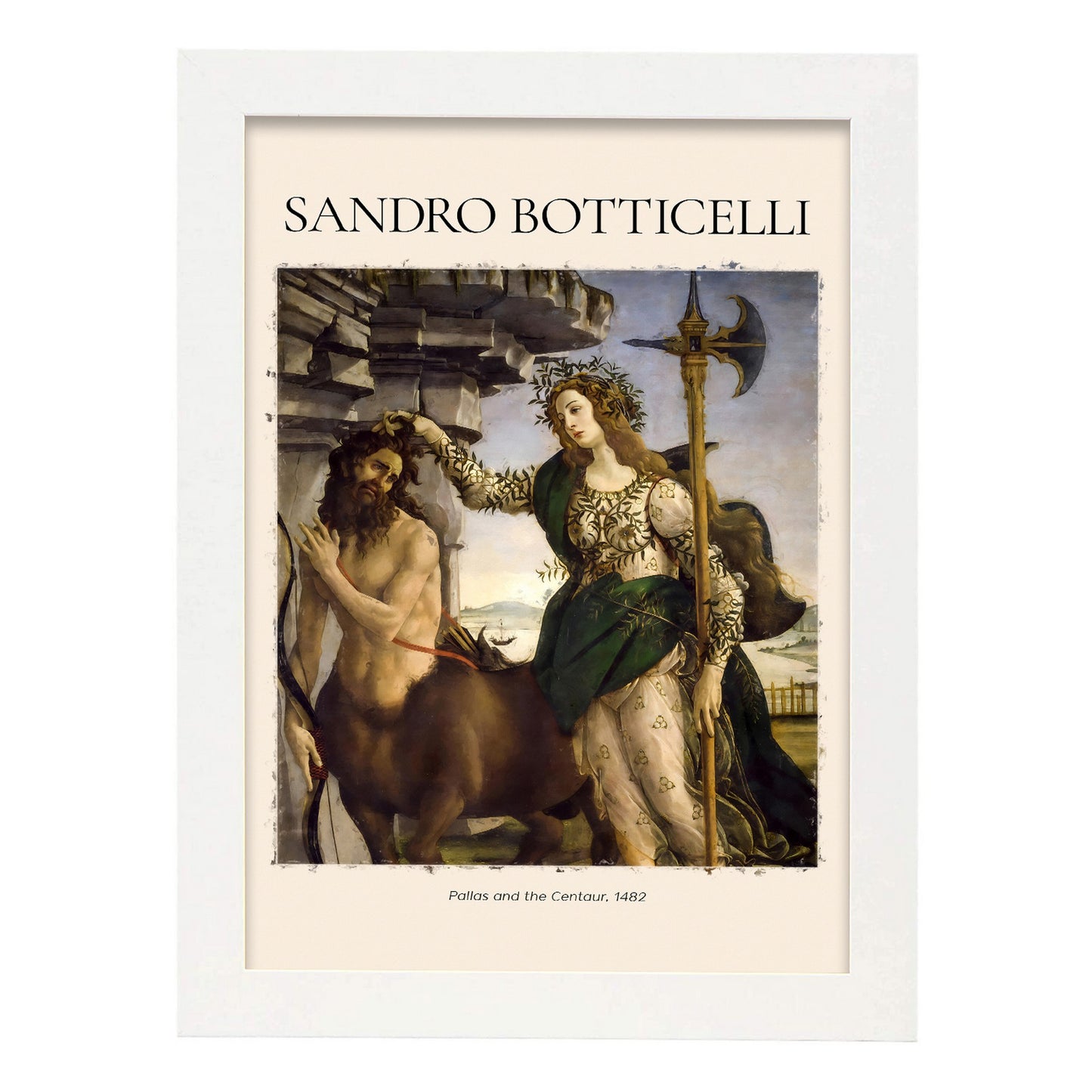 Lámina de Pallas y el Centauro inspirada en Sandro Botticelli para tu hogar