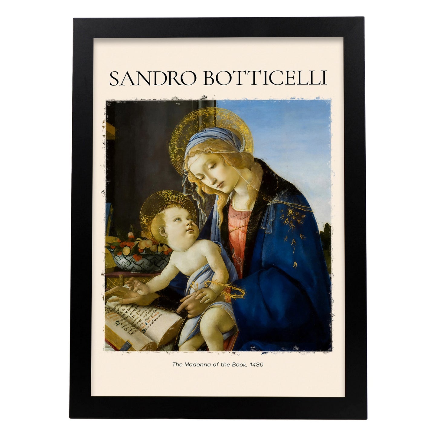Lámina de Madonna inspirada en Sandro Botticelli