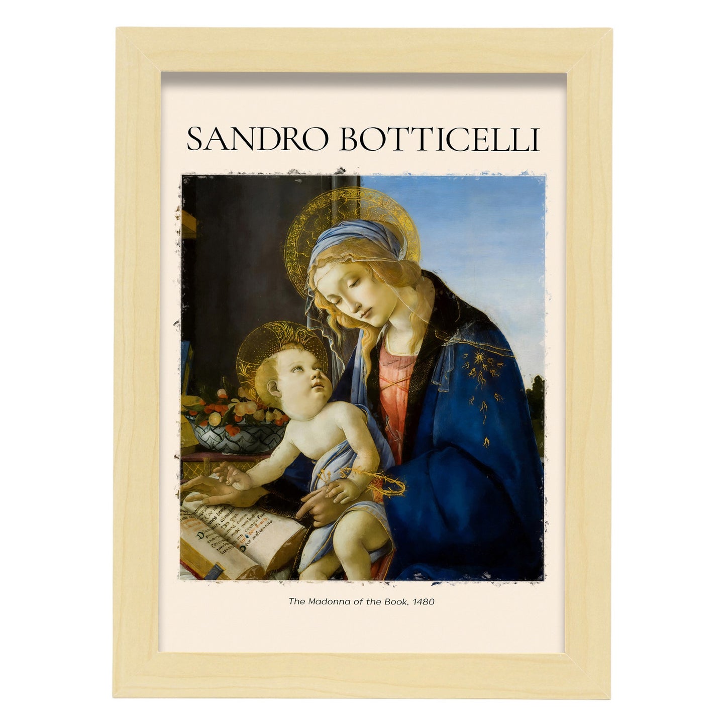 Lámina de Madonna inspirada en Sandro Botticelli