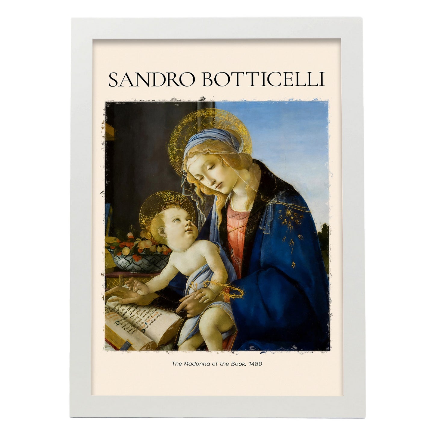 Lámina de Madonna inspirada en Sandro Botticelli