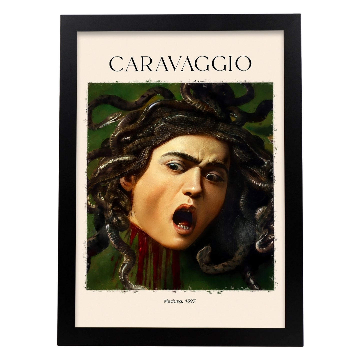 Lámina de Medusa 1597 inspirada en Caravaggio