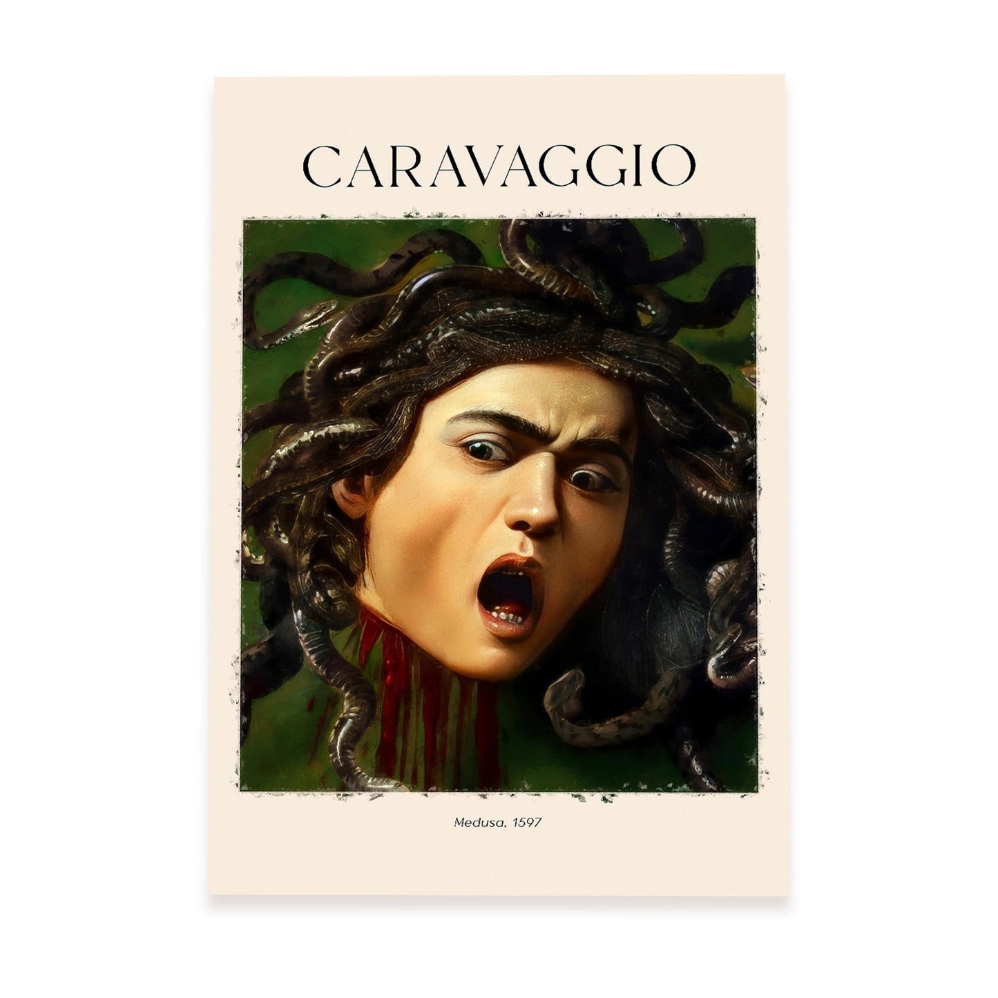 Lámina de Medusa 1597 inspirada en Caravaggio
