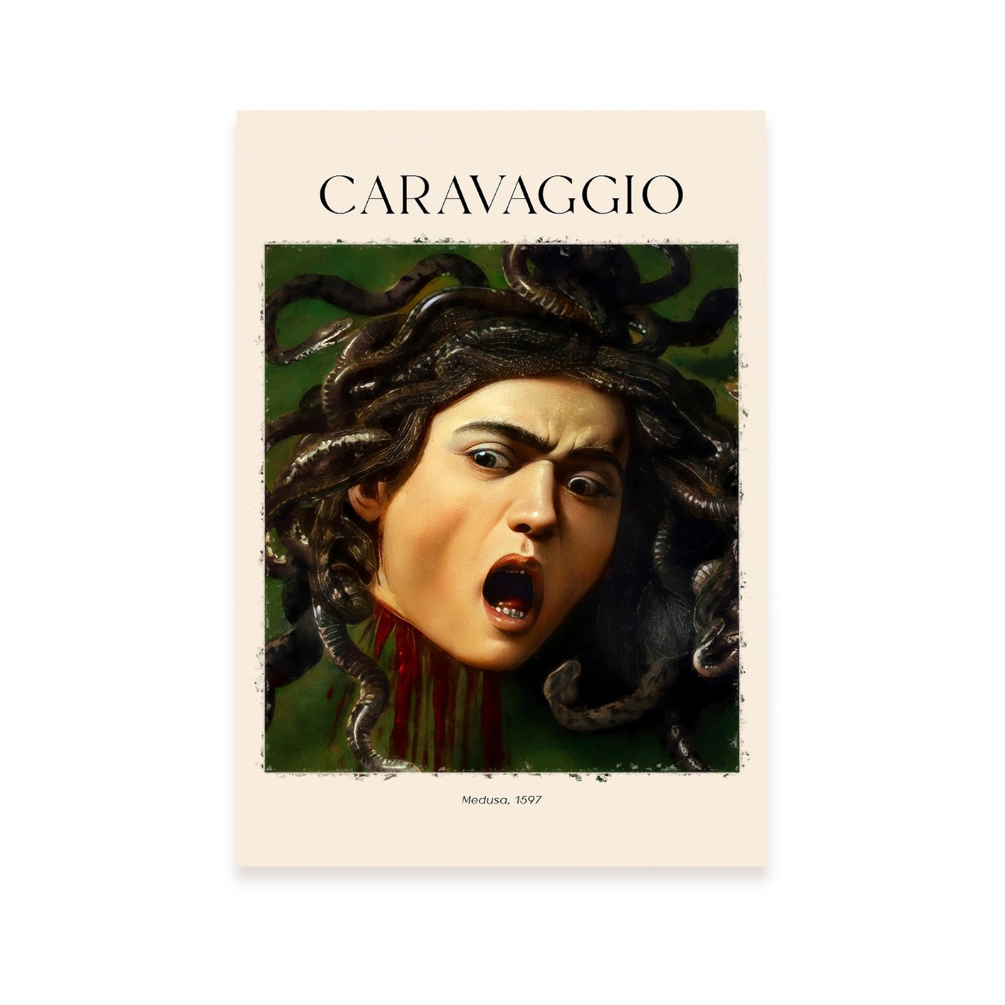 Lámina de Medusa 1597 inspirada en Caravaggio