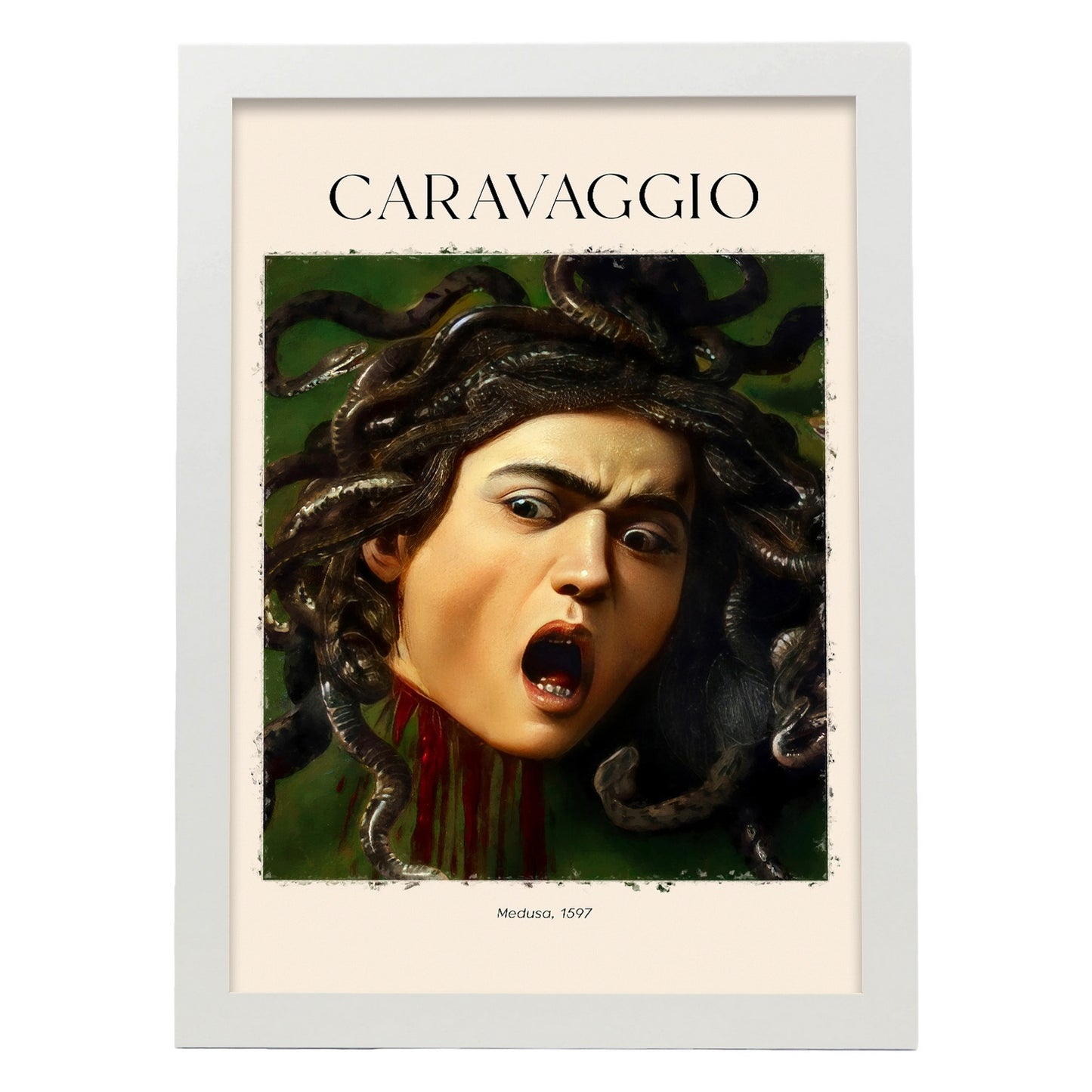 Lámina de Medusa 1597 inspirada en Caravaggio