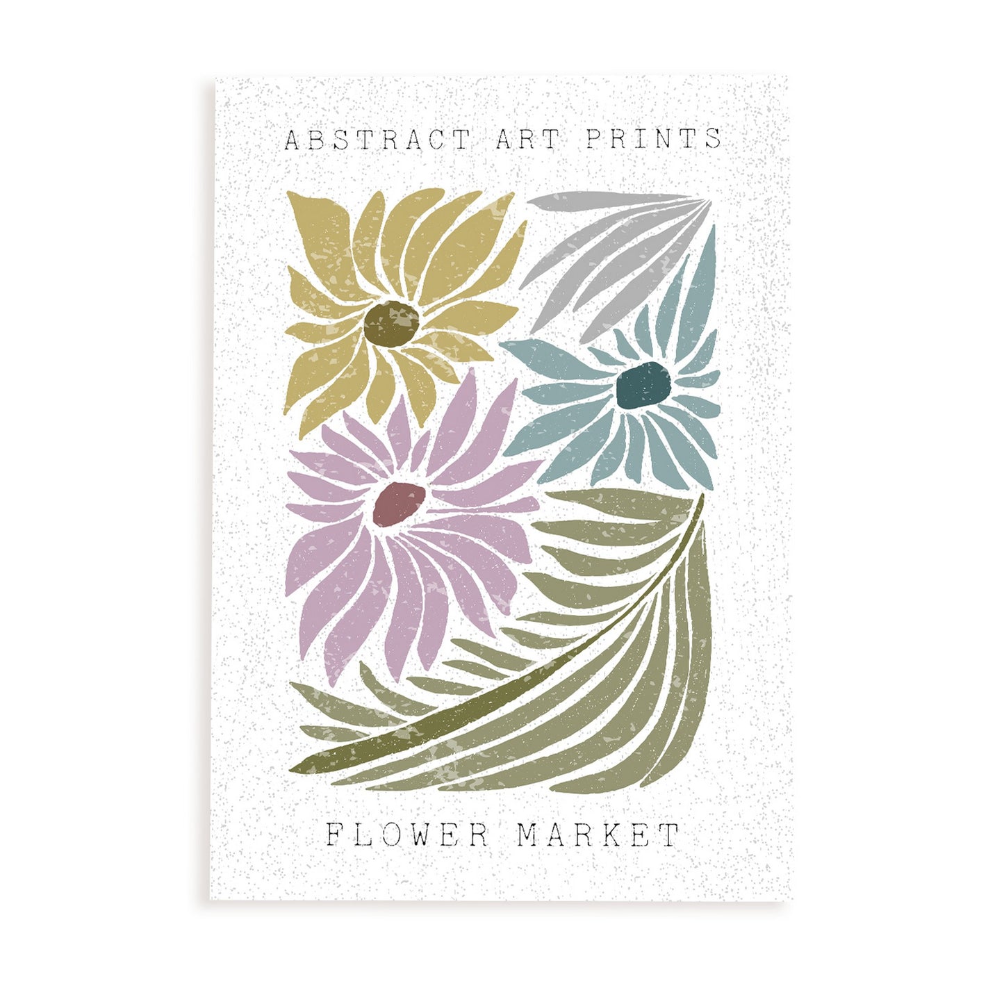 Lámina estampada de arte de pared floreciente