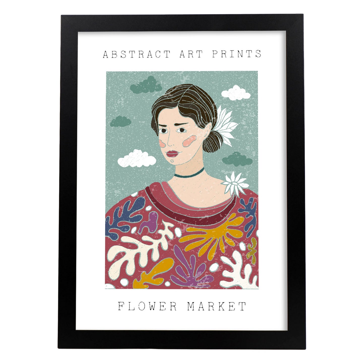 Lámina de Arte de Pared Estética Muchacha