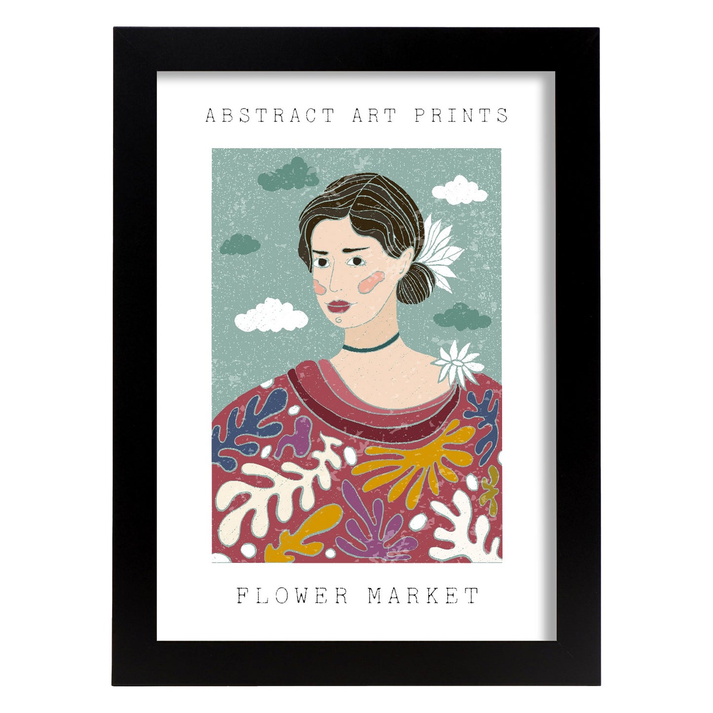 Lámina de Arte de Pared Estética Muchacha