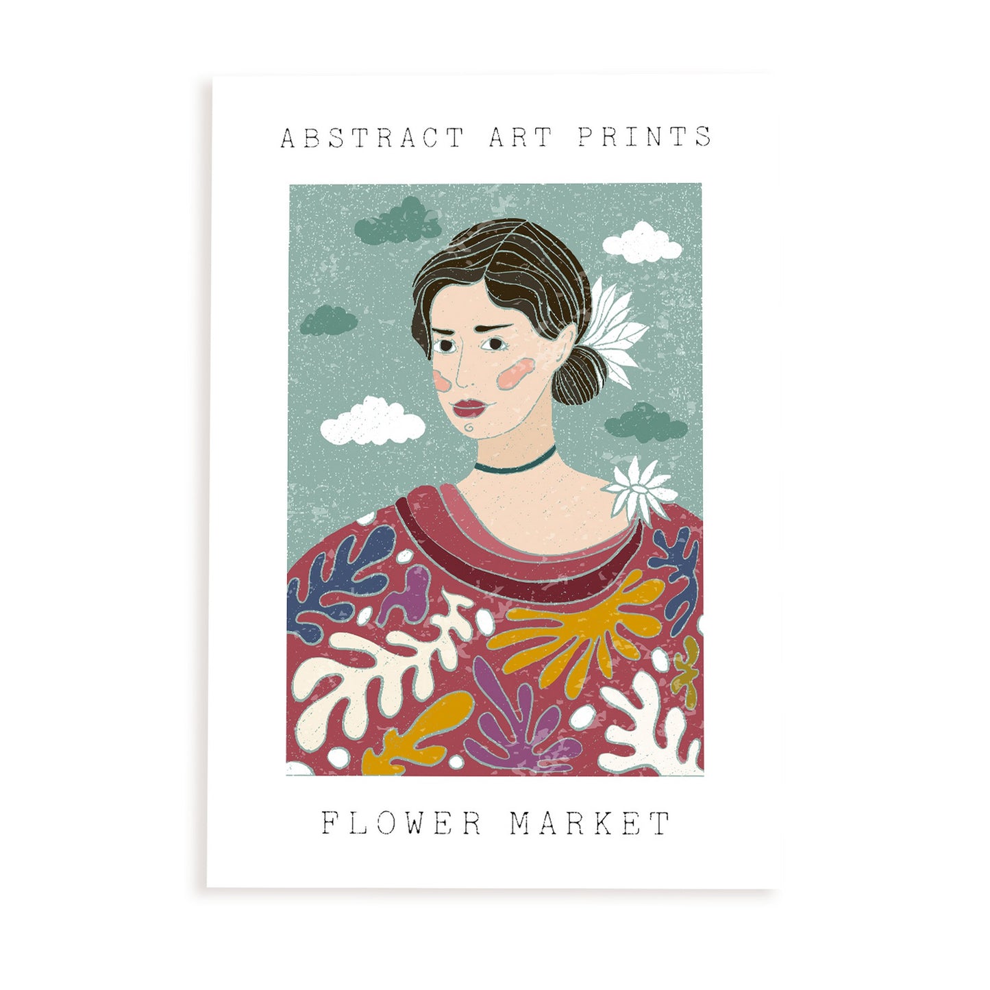 Lámina de Arte de Pared Estética Muchacha