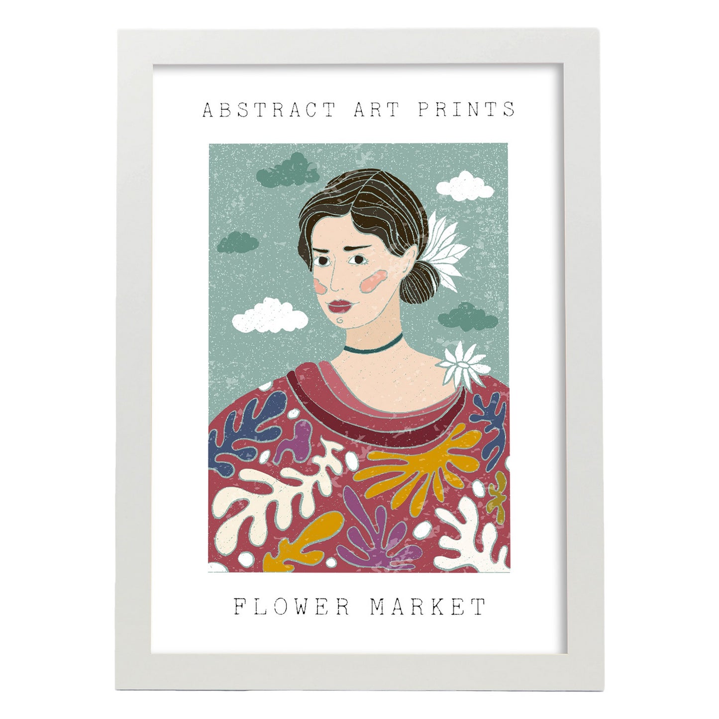 Lámina de Arte de Pared Estética Muchacha