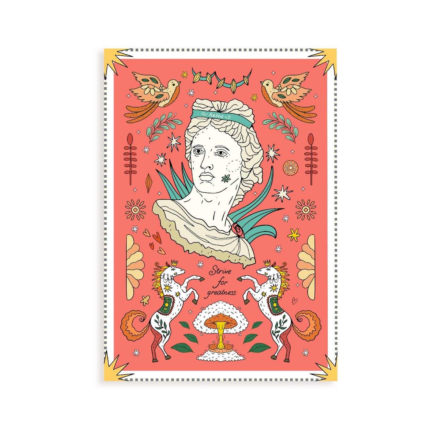 Lámina de Arte Estético Luchar por la Grandeza