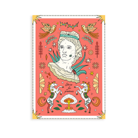 Lámina de Arte Estético Luchar por la Grandeza