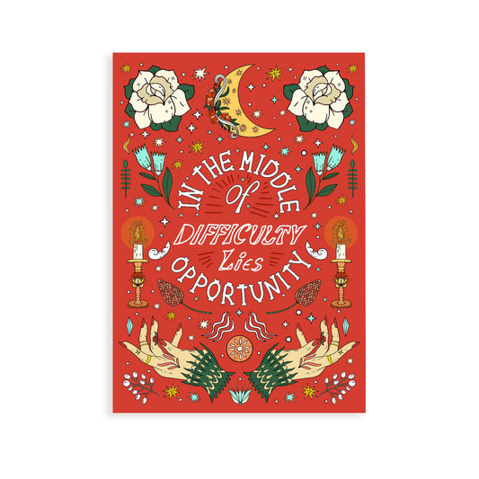 Lámina Decorativa de Oportunidad en Dificultad