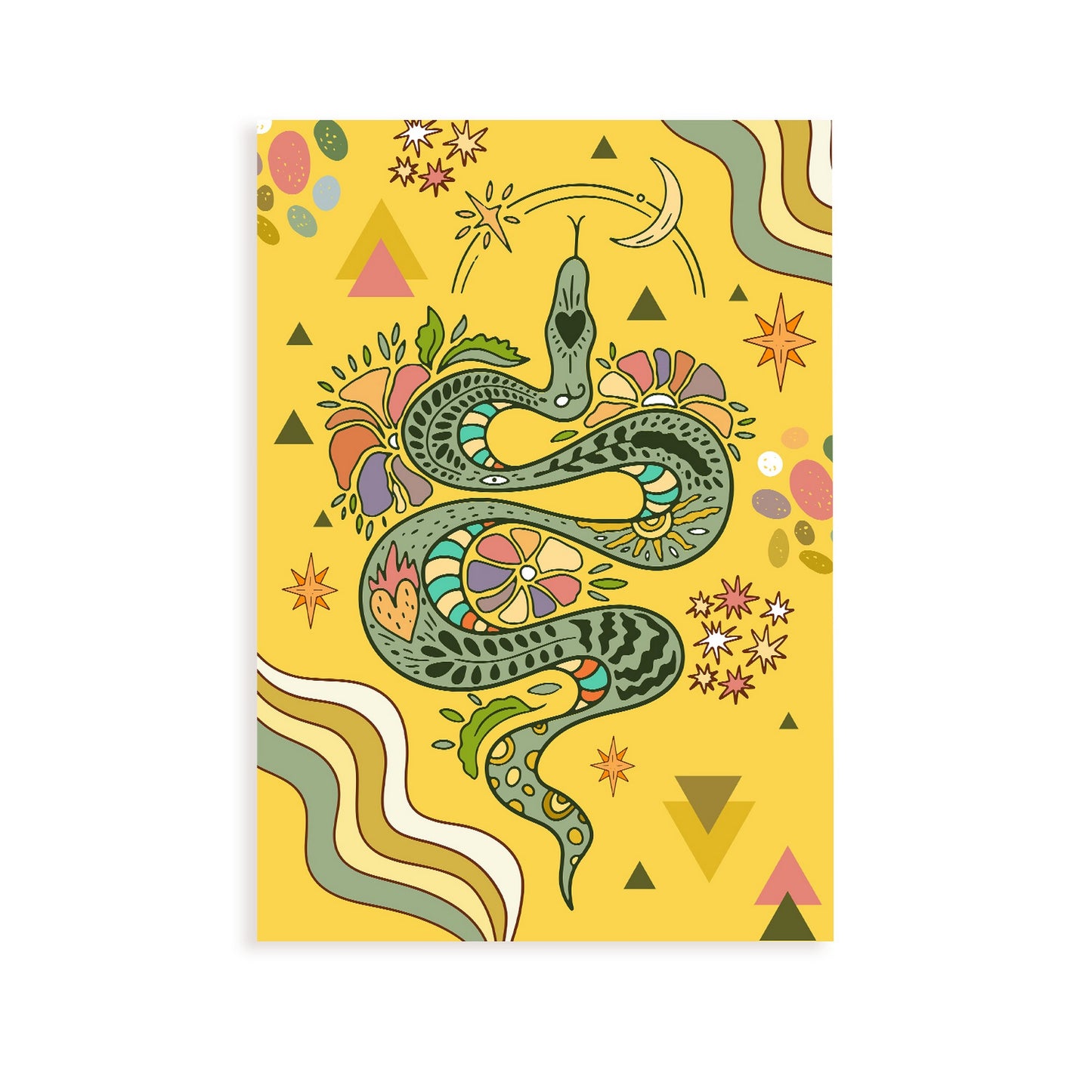 Lámina de Serpiente para Decoración de Hogar y Dormitorio