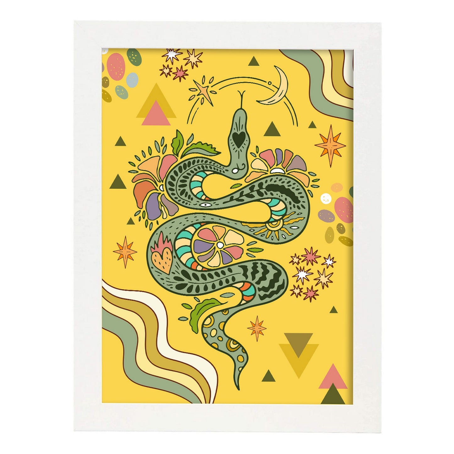 Lámina de Serpiente para Decoración de Hogar y Dormitorio