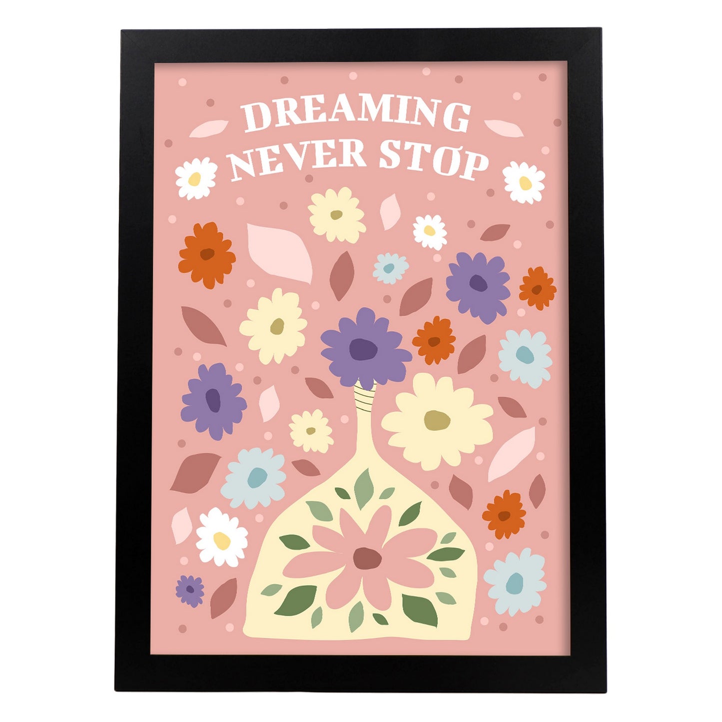 Lámina Estampado de Arte de Pared Soñando Nunca Parar