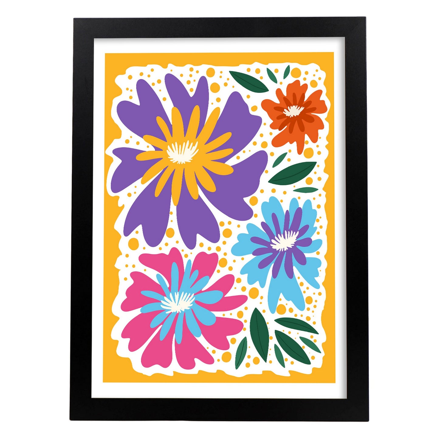 Lámina estética de Flores para diseño de hogar