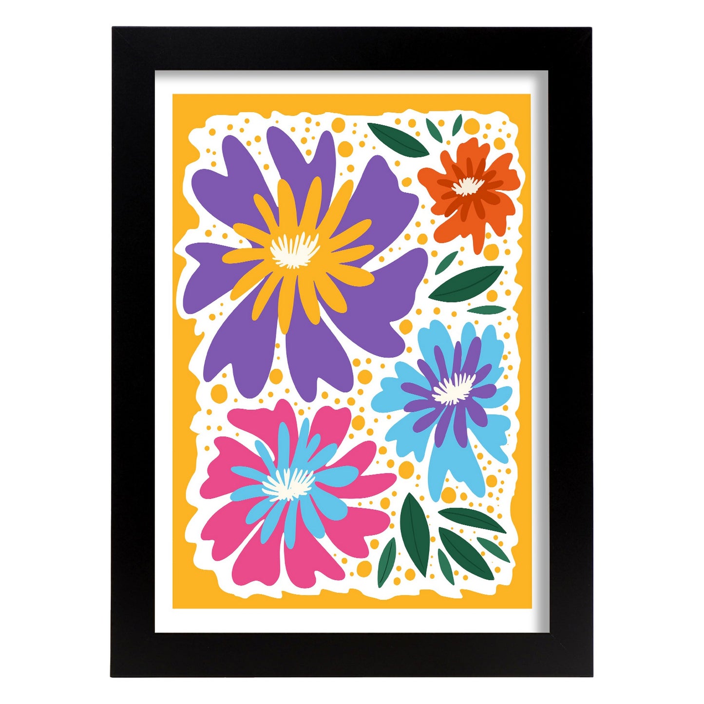 Lámina estética de Flores para diseño de hogar